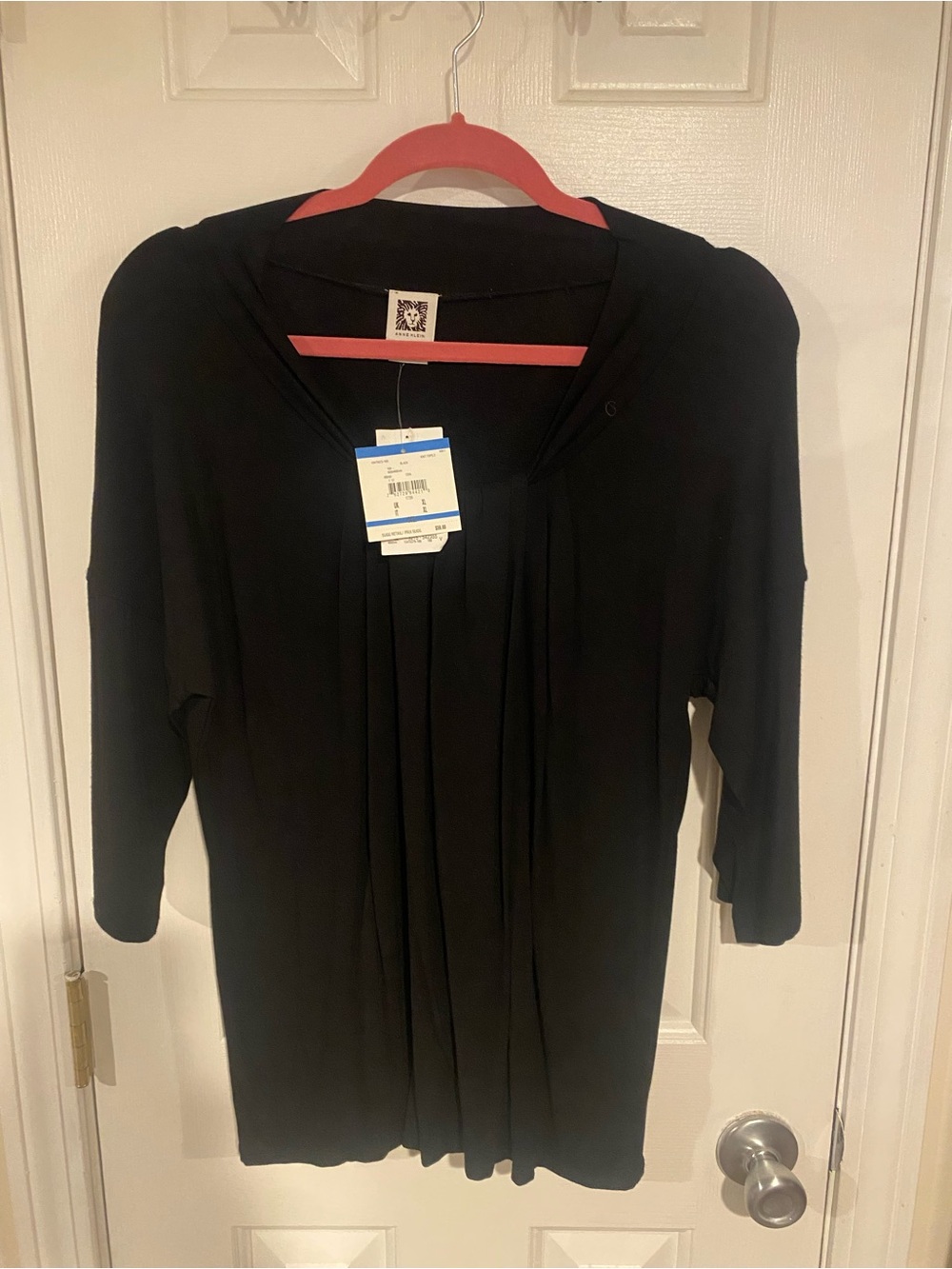 Anne Klein Black Knit Top